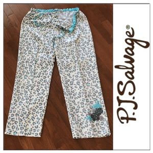 P. J. SALVAGE 100% COTTON LOUNGE PANTS in MEDIUM